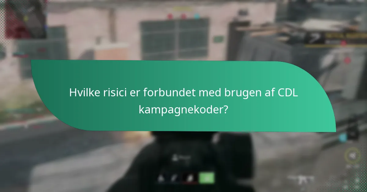 Hvordan sammenlignes CDL kampagnekoder med tidligere tilbud?