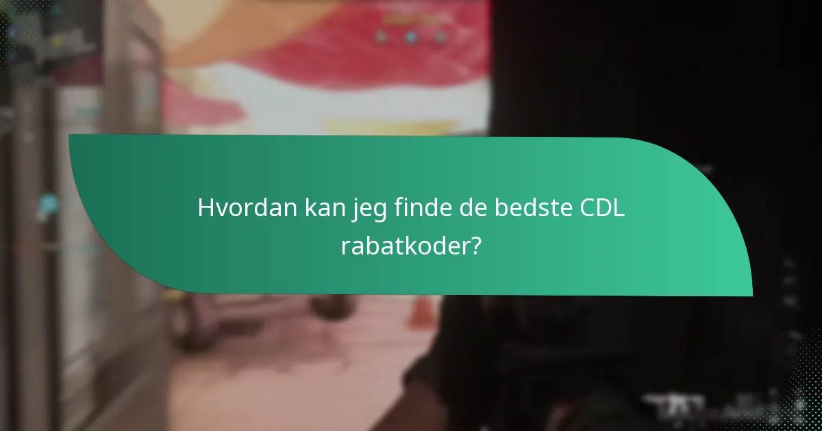 Hvordan sammenlignes CDL rabatkoder med andre rabatter?